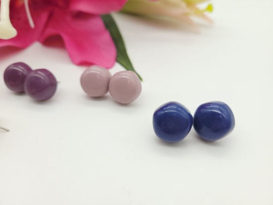 Preview: unregelmäßige Pastell Ohrstecker